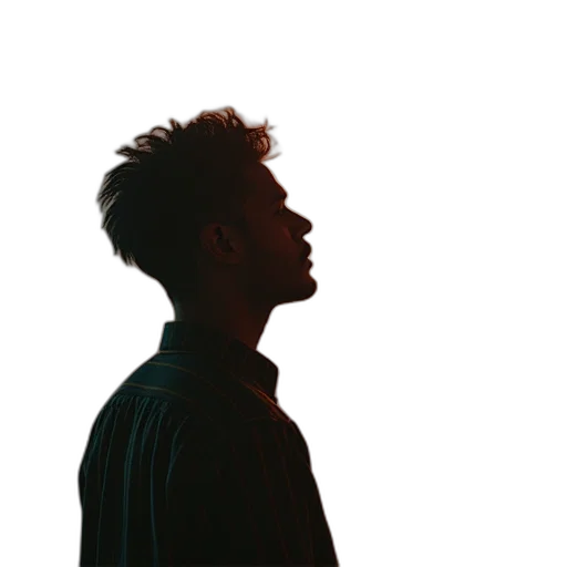 jacket, face, hair, staff transparent PNG cut-out