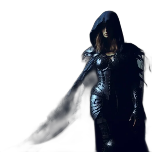 jacket, mask, dress, sword transparent PNG cut-out