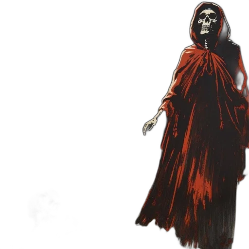 dress, mask, staff, creature transparent PNG cut-out