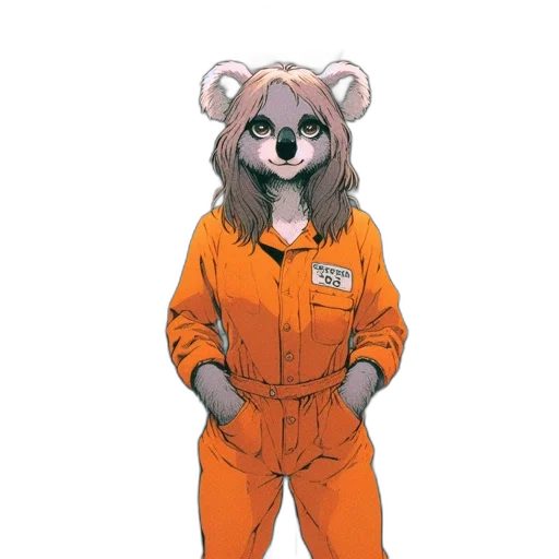 jacket, staff, animal, creature transparent PNG cut-out