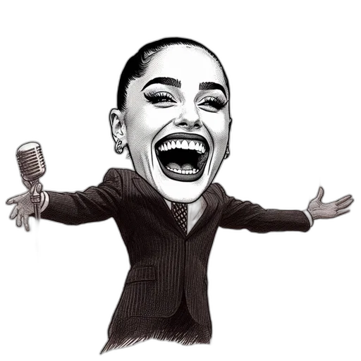 staff, jacket, face, cartoon transparent PNG cut-out