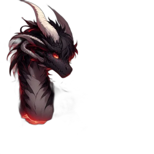 dragon, creature, staff, weapon transparent PNG cut-out