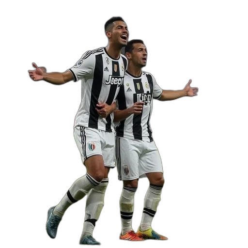 ronaldo, celebrates, juventus, team transparent PNG cut-out
