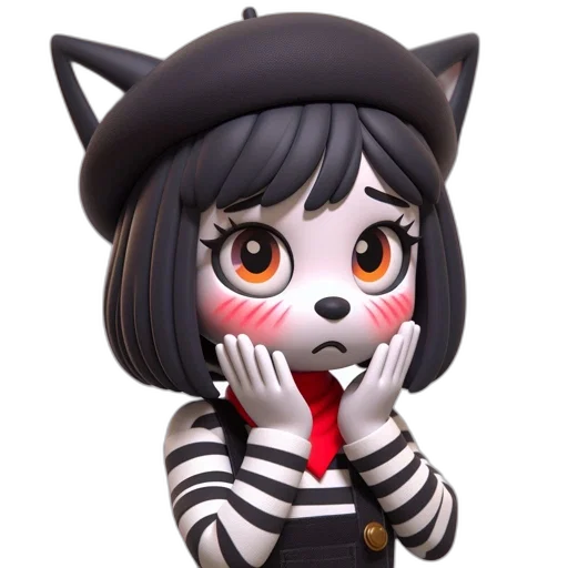 staff, mask, creature, 3d render transparent PNG cut-out