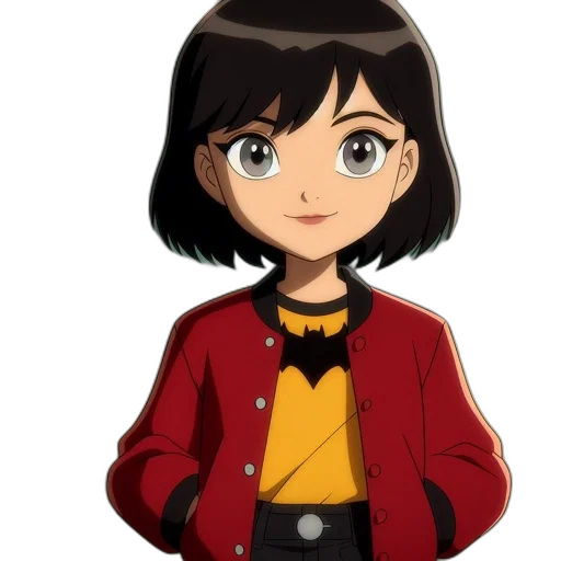 jacket, staff, face, cartoon transparent PNG cut-out