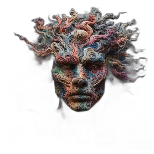 mask, face, hair, crown transparent PNG cut-out
