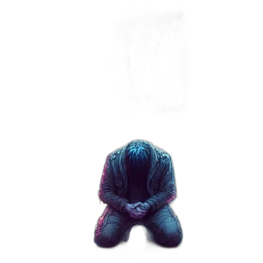 mask, jacket, hair, creature transparent PNG cut-out