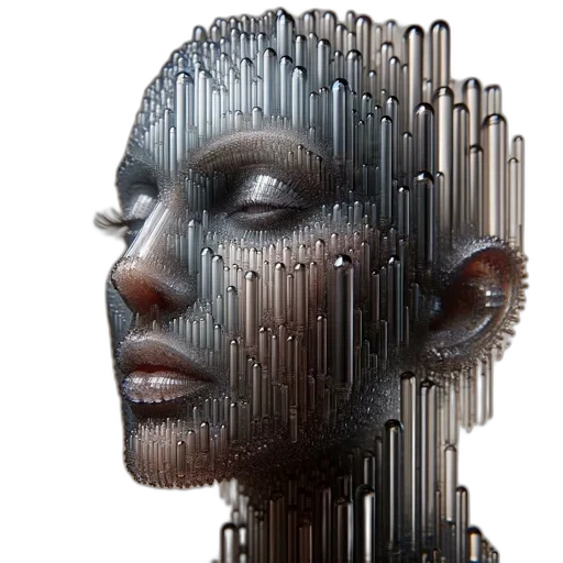 face, robot, crown, mask transparent PNG cut-out