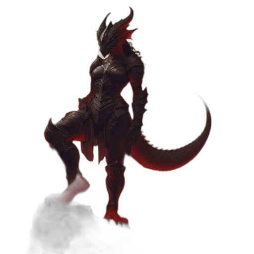dragon, creature, animal, staff transparent PNG cut-out