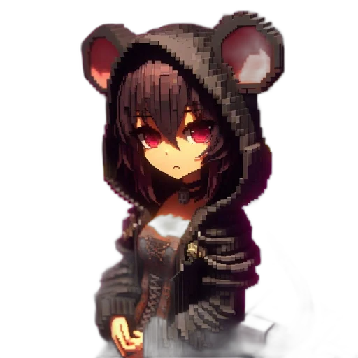 jacket, hat, staff, animal transparent PNG cut-out