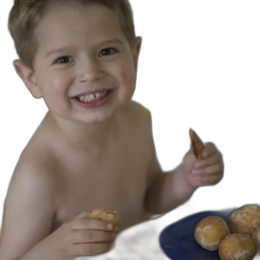food, photorealistic, young, child transparent PNG cut-out