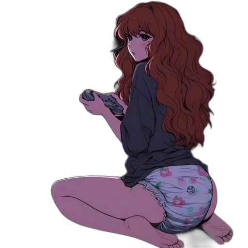 dress, hair, creature, jacket transparent PNG cut-out