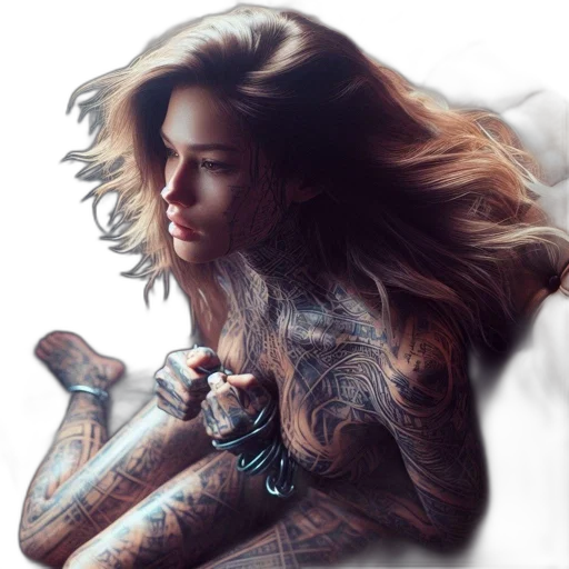 hair, jewelry, dress, face transparent PNG cut-out