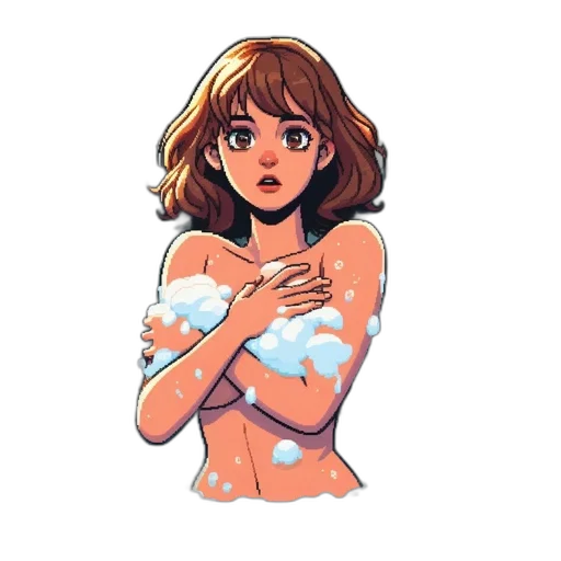 dress, creature, face, jacket transparent PNG cut-out