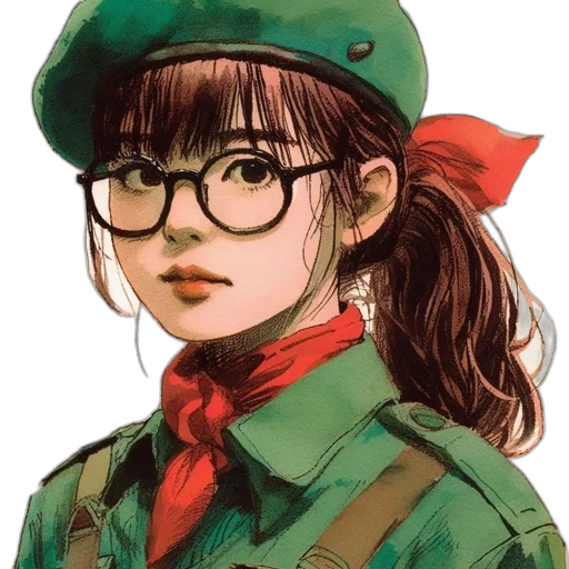 hat, jacket, staff, face transparent PNG cut-out