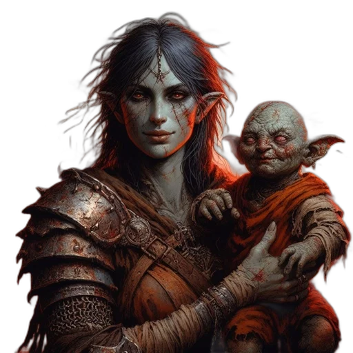 face, fantasy art, concept art, comic book art transparent PNG cut-out