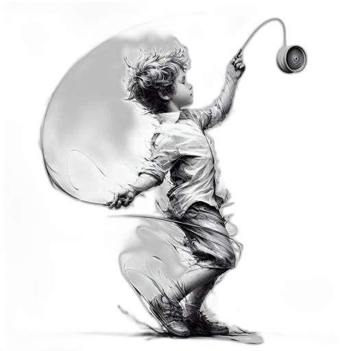 staff, hair, umbrella, photorealistic transparent PNG cut-out