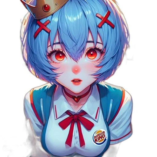 crown, staff, robot, face transparent PNG cut-out