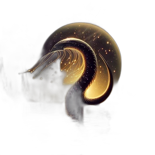 dragon, hair, animal, creature transparent PNG cut-out