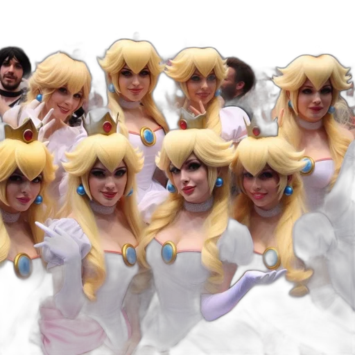 concept art, anime, group, people transparent PNG cut-out