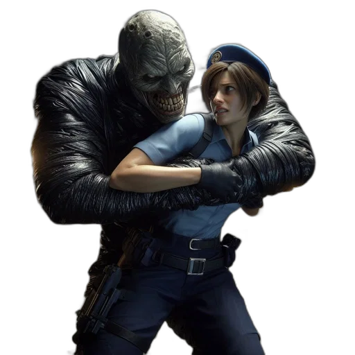 jacket, weapon, mask, concept art transparent PNG cut-out