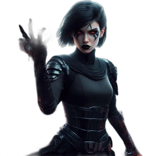 concept art, comic book art, fantasy art, cyberpunk transparent PNG cut-out