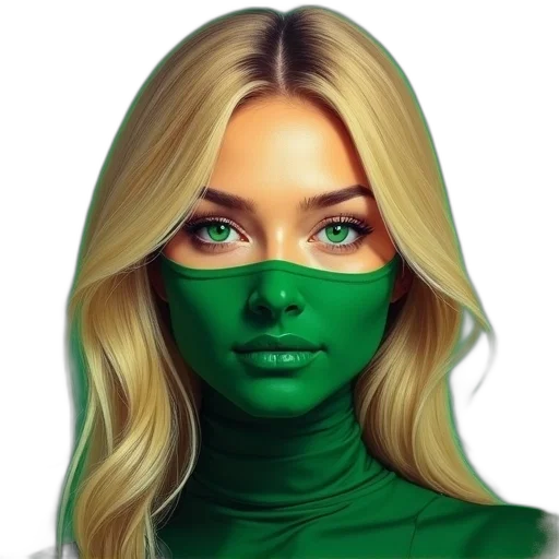 mask, face, photorealistic, fantasy art transparent PNG cut-out