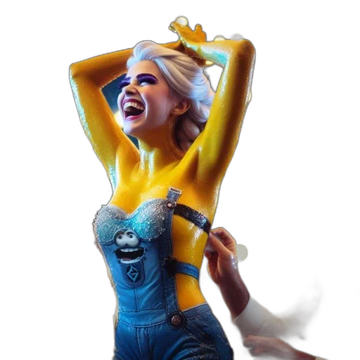 dress, concept art, comic book art, fantasy art transparent PNG cut-out