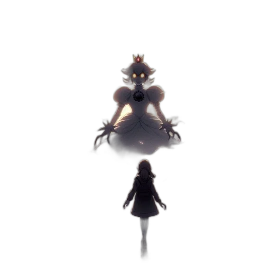 dress, crown, creature, robot transparent PNG cut-out