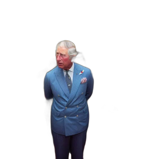 jacket, crown, staff, face transparent PNG cut-out