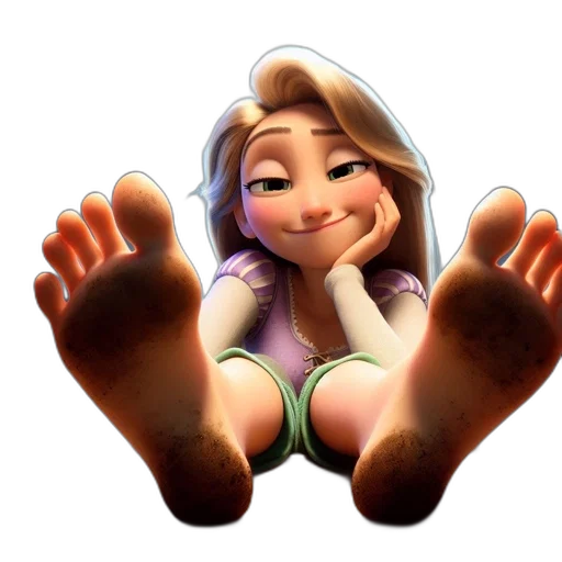 shoes, face, 3d render, cartoon transparent PNG cut-out