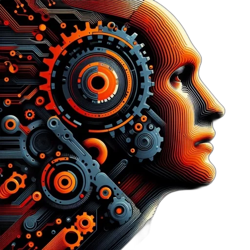 robot, face, mask, cyberpunk transparent PNG cut-out