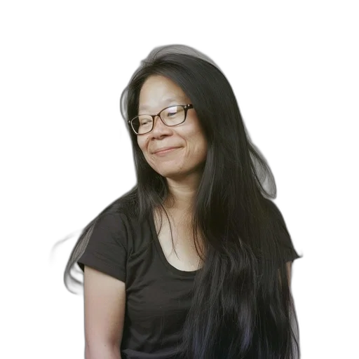 staff, hair, face, dress transparent PNG cut-out