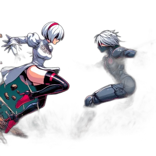 robot, weapon, concept art, comic book art transparent PNG cut-out