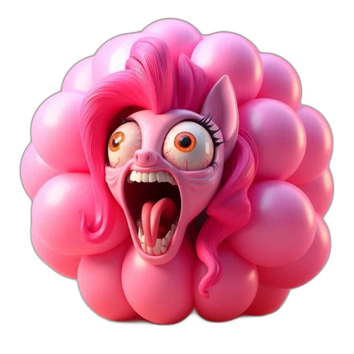 creature, hair, face, crown transparent PNG cut-out