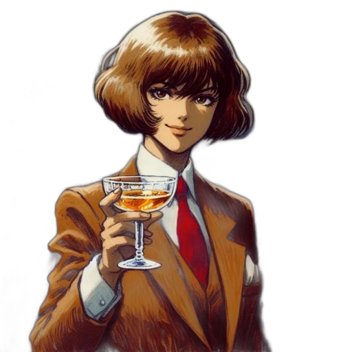 jacket, face, staff, concept art transparent PNG cut-out