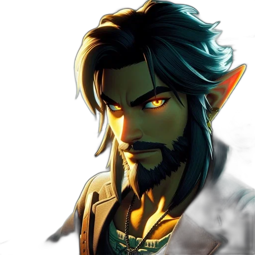 staff, face, dragon, fantasy art transparent PNG cut-out