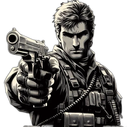 weapon, comic book art, concept art, pixel art transparent PNG cut-out