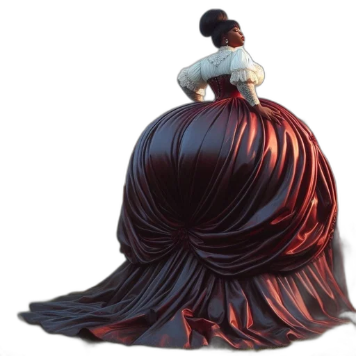 dress, hair, crown, creature transparent PNG cut-out