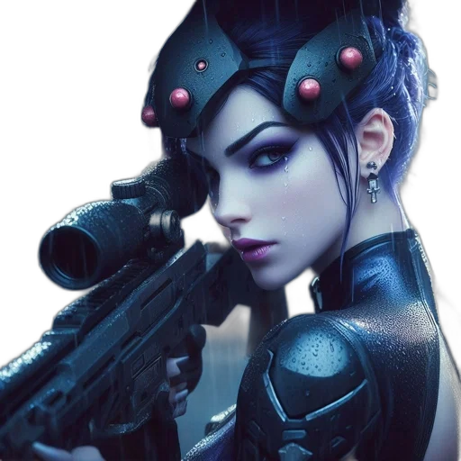 weapon, robot, jewelry, crown transparent PNG cut-out