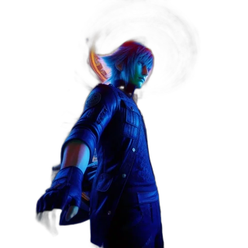 mask, jacket, staff, robot transparent PNG cut-out