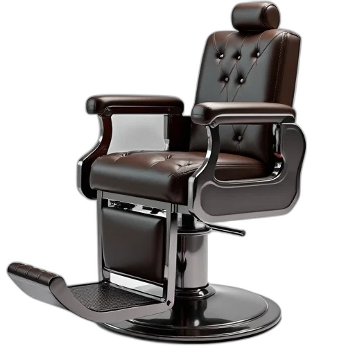 furniture, photorealistic, 3d render, barber transparent PNG cut-out