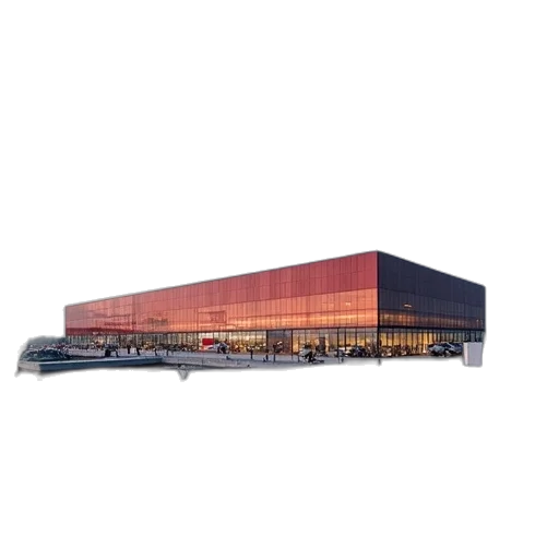 building, 3d render, concept art, new transparent PNG cut-out