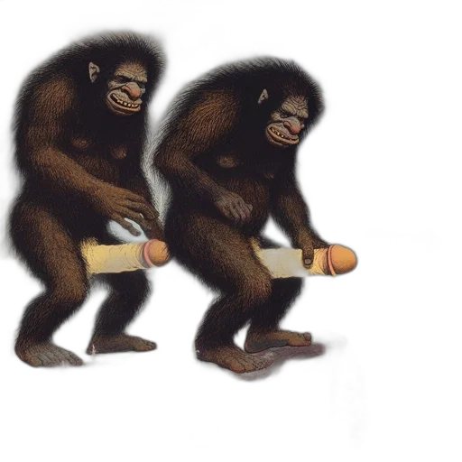concept art, 3d render, two, towering transparent PNG cut-out