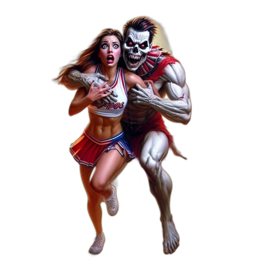 comic book art, concept art, fantasy art, photorealistic transparent PNG cut-out