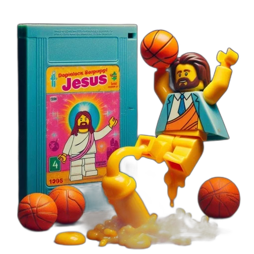 3d render, concept art, lego, figure transparent PNG cut-out