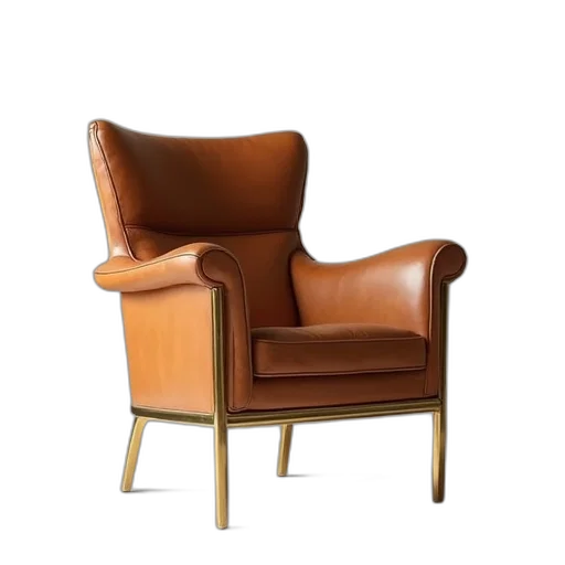 furniture, crown, 3d render, tan transparent PNG cut-out