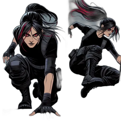 concept art, comic book art, anime, fantasy art transparent PNG cut-out