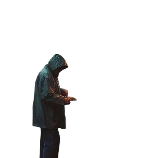 jacket, staff, umbrella, weapon transparent PNG cut-out