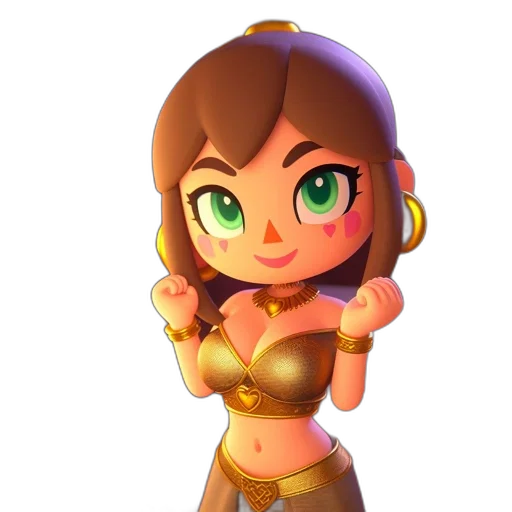 staff, weapon, crown, 3d render transparent PNG cut-out